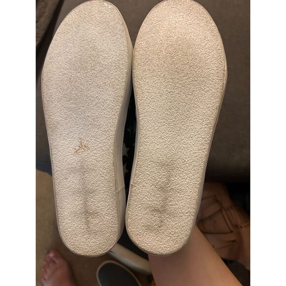 Kate Spade 10 Liberty Metallic Star Slip On Sneaker Black Silver Glitter - Picture 6 of 6